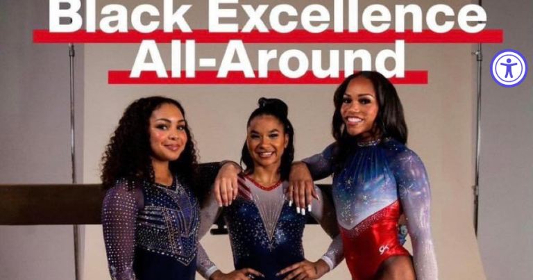 They came, they saw, they conquered: Gymnasts Chiles, Jones, and McClain. 