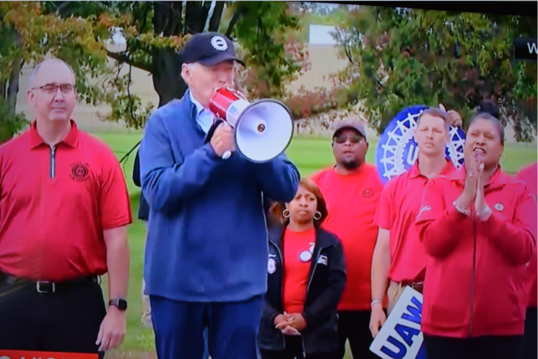 Joe Biden Took His Campaign To The Picket Lines In A General Motors Vehicle.