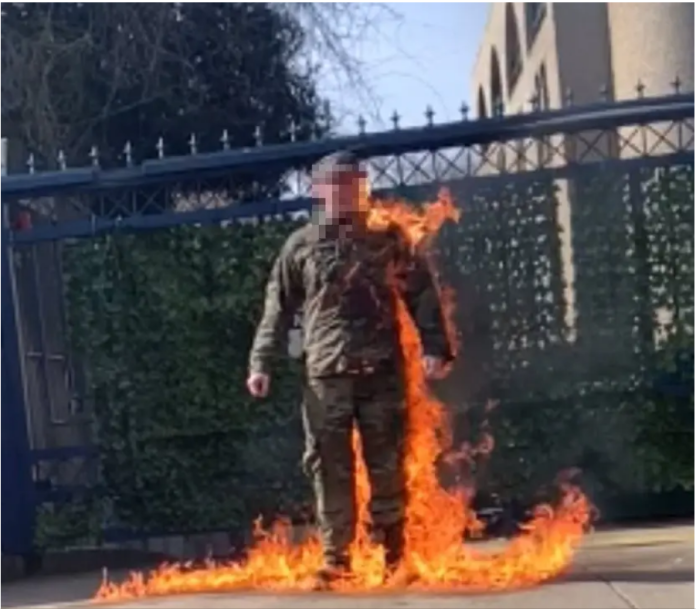 Airman Sets Himself On Fire