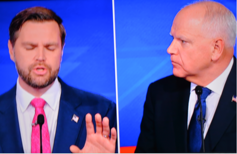 Gov Tim Walz And Sen JD Vance Clumsy VP Debate.