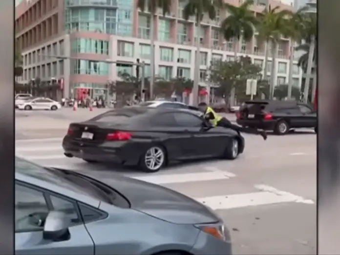Cop On Car