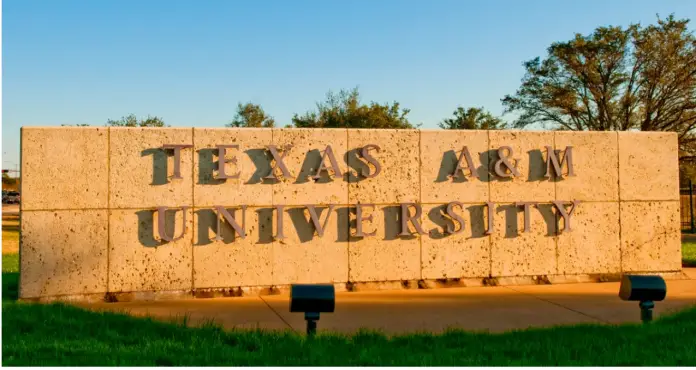 Texas A&M Sign