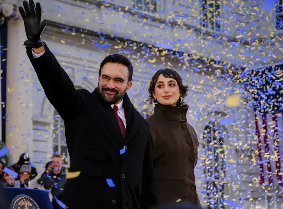 Zohran with his spouse