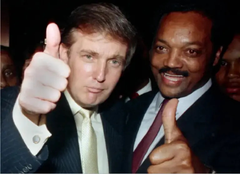 Trump n Jesse Jackson