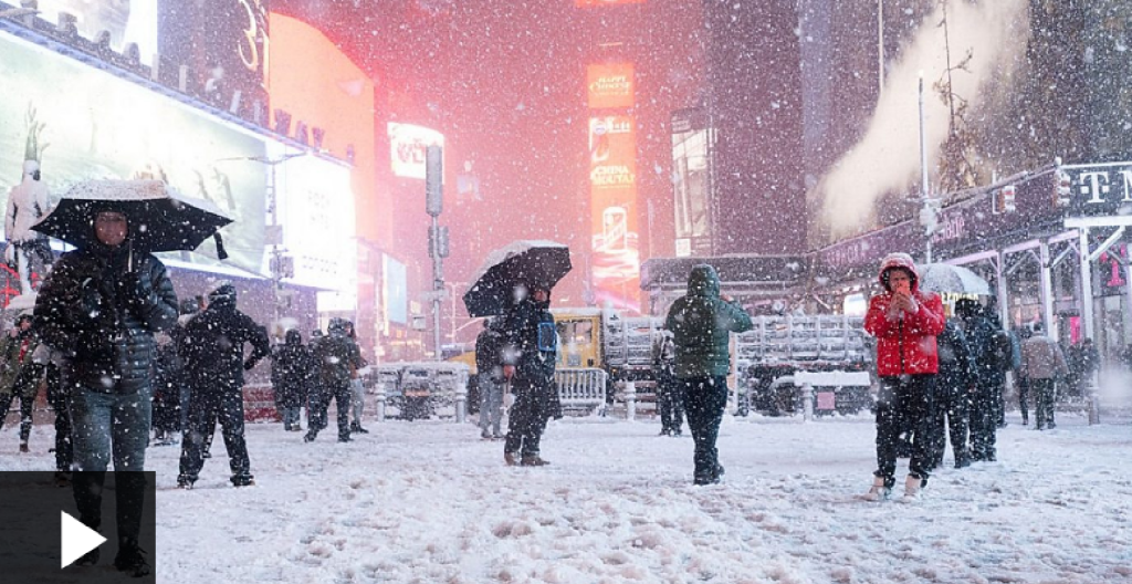 22 inches of snow in NYC