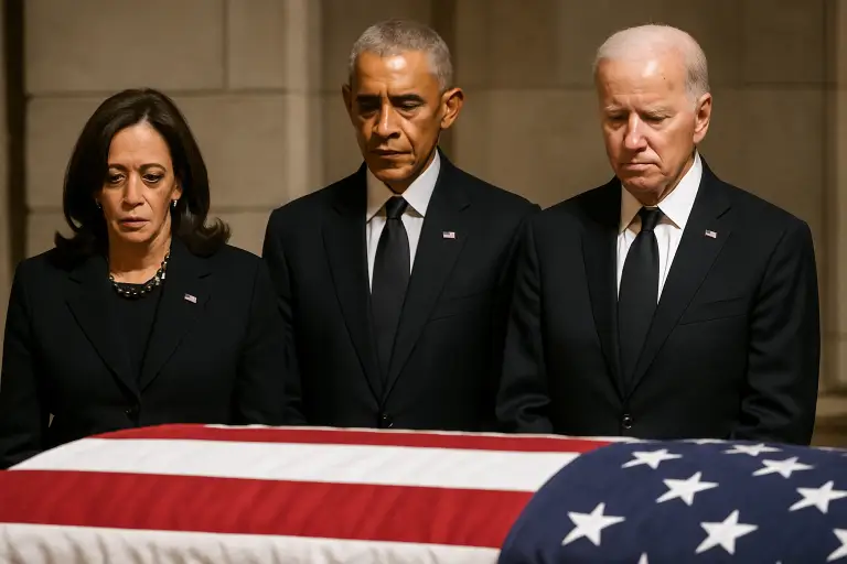 Harris, Obama, Biden