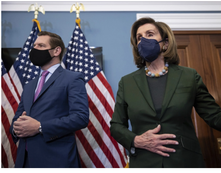 Nancy Peloci w Eric Swalwell
