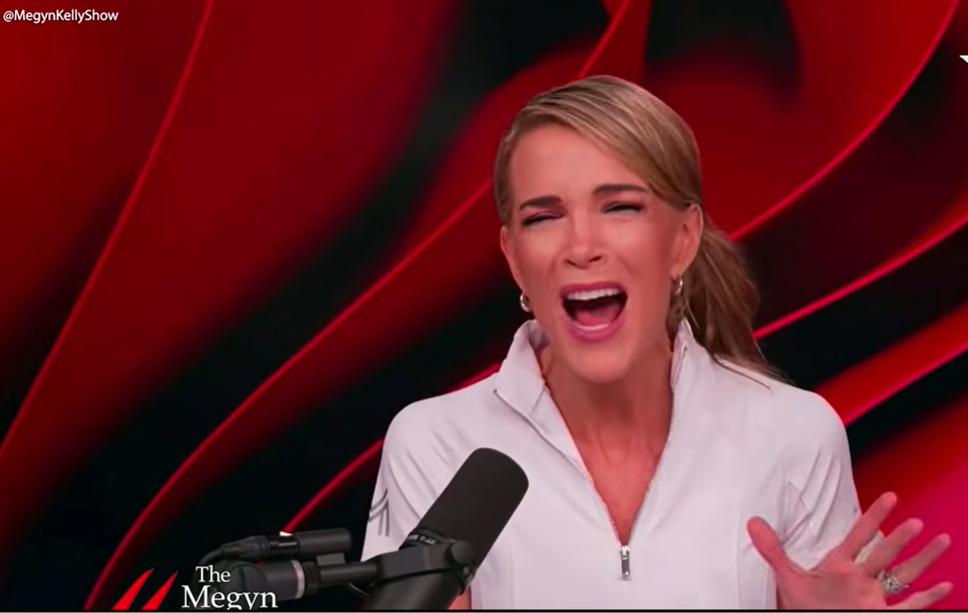 Megyn Kelly Show Host Speaking Passionately into a Microphone in a Red Studio Backdrop, Wearing a White Zip-front Top and Gesturing with One Hand. Megyn Kelly Show Host Speaking Passionately into a Microphone in a Red Studio Backdrop, Wearing a White Zip-front Top and Gesturing with One Hand. Megyn Kelly Show Host Speaking Passionately into a Microphone in a Red Studio Backdrop, Wearing a White Zip-front Top and Gesturing with One Hand. Megyn Kelly Show Host Speaking Passionately into a Microphone in a Red Studio Backdrop, Wearing a White Zip-front Top and Gesturing with One Hand.